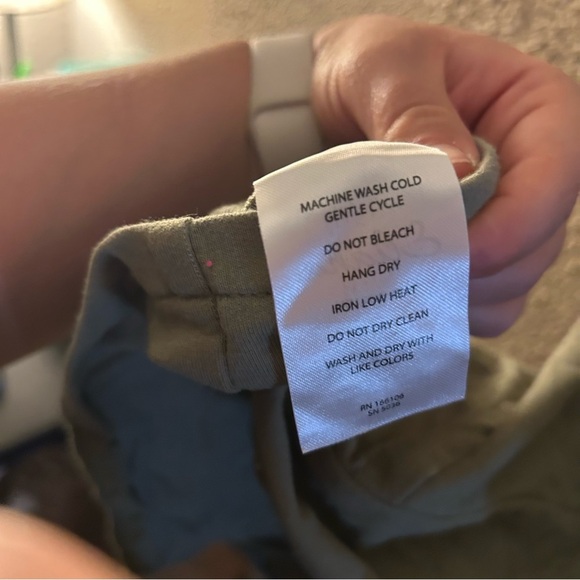 Shoulder Tie-Knot Maternity Overalls Stretchy Romper Shorts Jumpsuit Size Medium - Picture 4 of 9